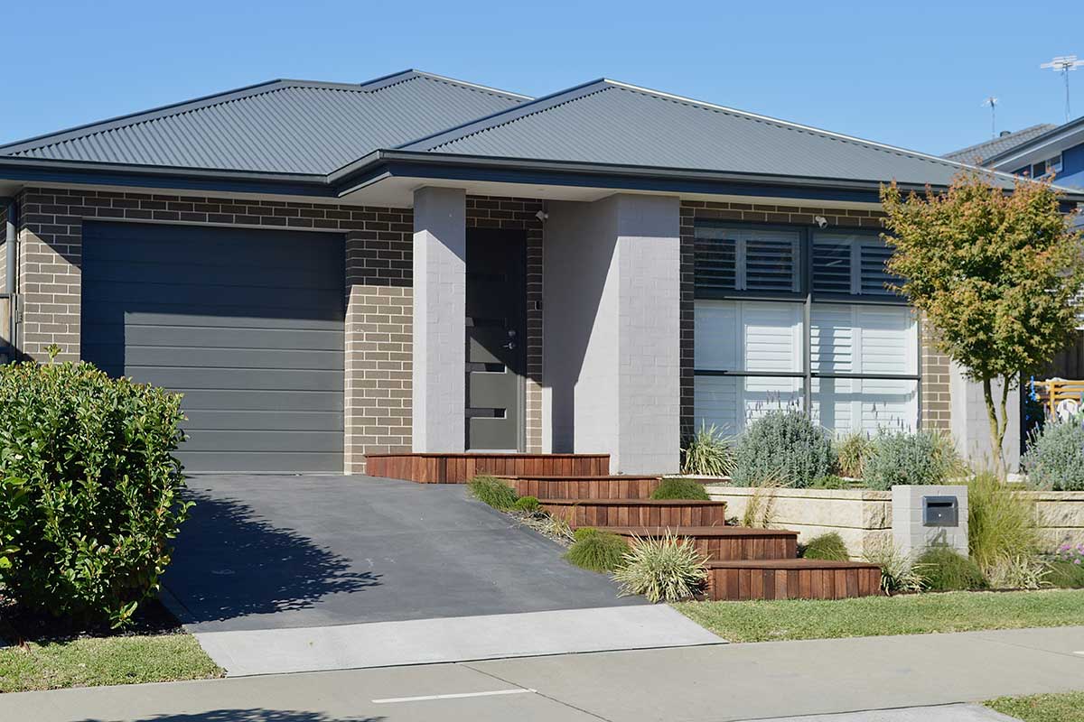 residential home with colorbond roof